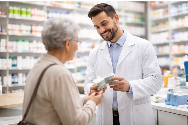 Atención profesional a cliente en farmacia